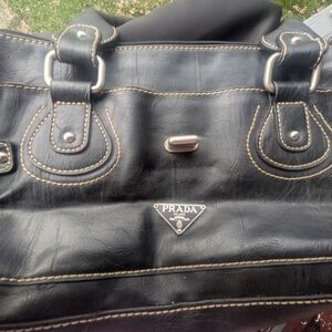 Prada Black Leather Satchel